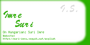 imre suri business card